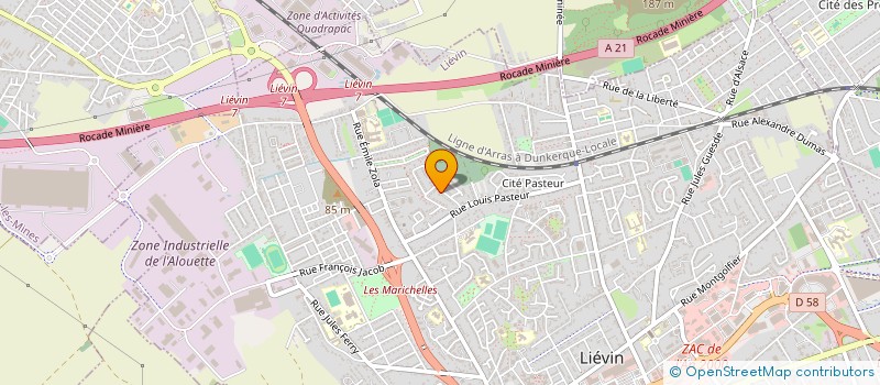 localisation de l'entreprise HANNOBILIER  LIEVIN