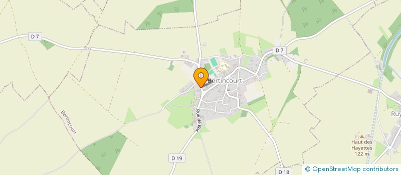 localisation de l'entreprise HANNOTTE  BERTINCOURT