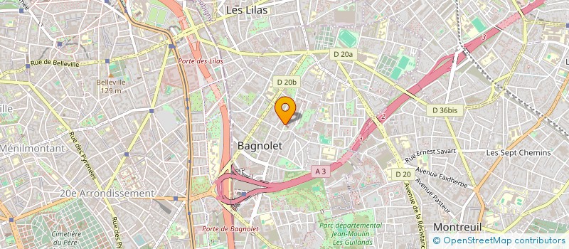 localisation de l'entreprise HANOT CISEAUX à BAGNOLET