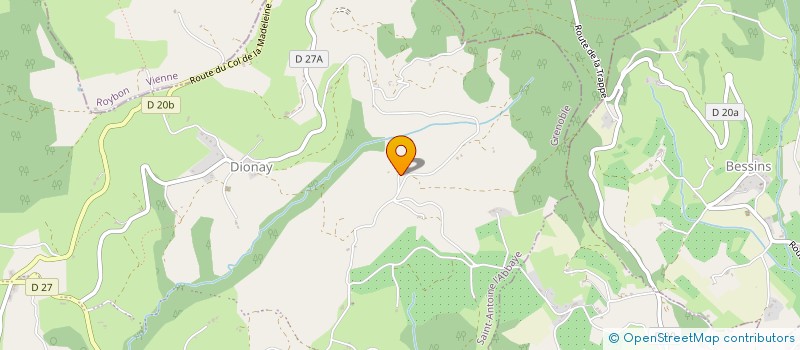 localisation de l'entreprise HANOVA  SAINT ANTOINE L'ABBAYE