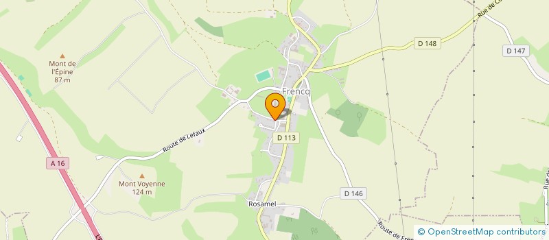 localisation de l'entreprise HANQUEZ  FRENCQ