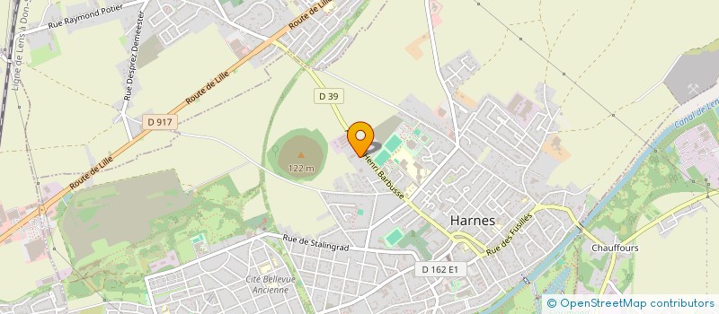 localisation de l'entreprise HANQUEZ à HARNES