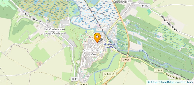 localisation de l'entreprise HANQUEZ PEINTURE  BEUTIN