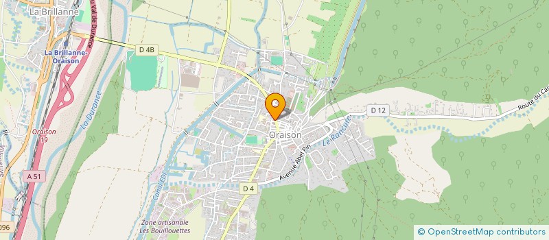 localisation de l'entreprise HANRION à ORAISON