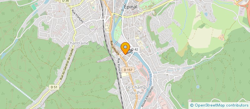 localisation de l'entreprise HANRYETTE à EPINAL