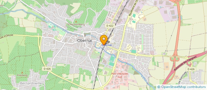 localisation de l'entreprise HANS ET ASSOCIES - ALSEC - OBERNAI  OBERNAI