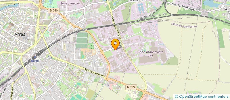 localisation de l'entreprise HANS GEIGER à ARRAS