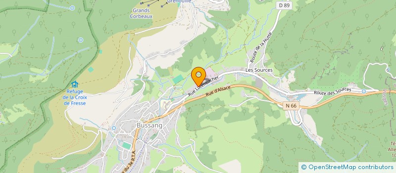 localisation de l'entreprise HANS THIERRY REDACTION CONCEPTION  BUSSANG