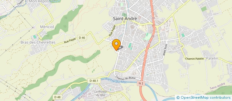localisation de l'entreprise HANSAN à SAINT-ANDRE