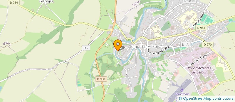 localisation de l'entreprise HANSBERQUE THIBAUD ET CIE  SEMUR-EN-AUXOIS