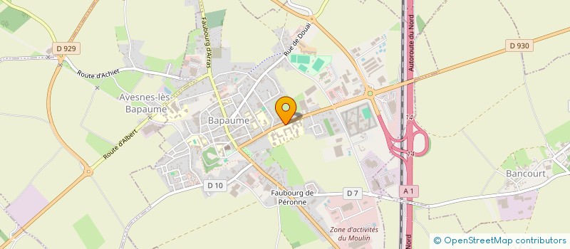 localisation de l'entreprise HANSSENS  BAPAUME