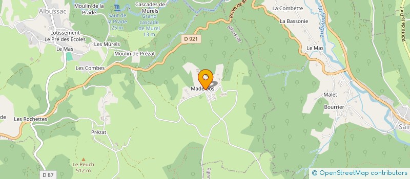 localisation de l'entreprise HANTHEIA  ALBUSSAC