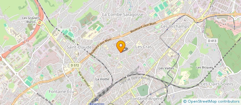 localisation de l'entreprise HANTZCONSTRUCTION  BESANCON