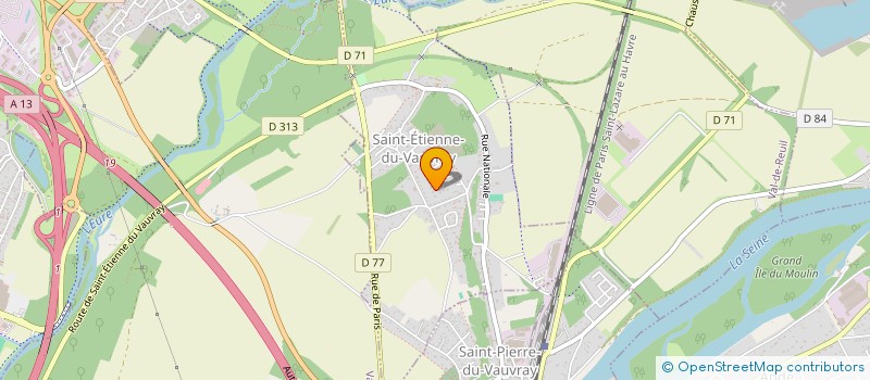 localisation de l'entreprise HANUMAN DEVELOPPEMENT  SAINT-ETIENNE-DU-VAUVRAY