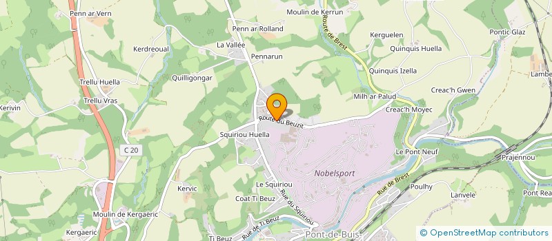 localisation de l'entreprise HANVEC  PLOUGASTEL-DAOULAS