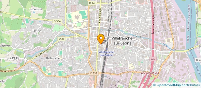 localisation de l'entreprise HANZADE à VILLEFRANCHE-SUR-SAONE