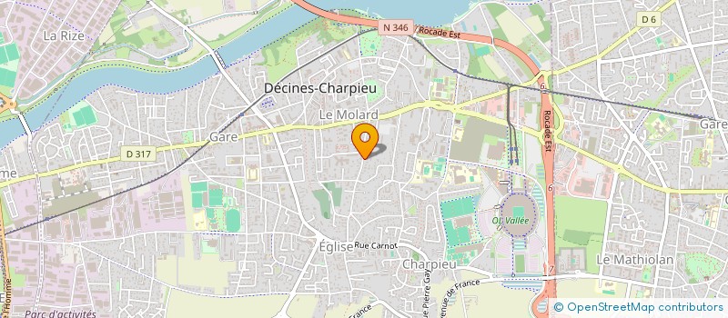 localisation de l'entreprise HAOND  DECINES-CHARPIEU