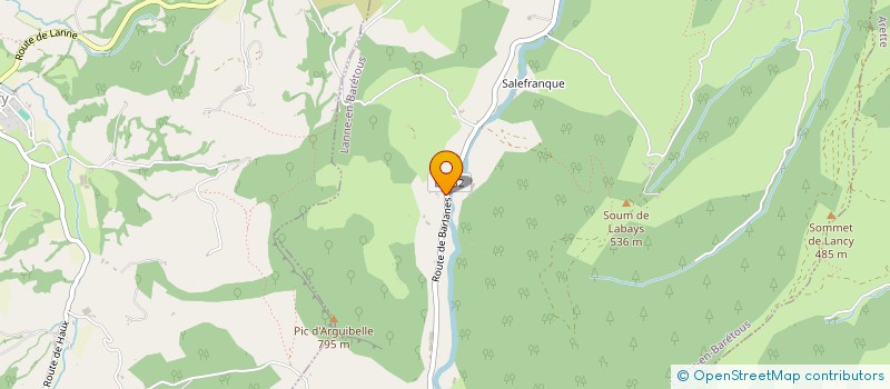 localisation de l'entreprise HAOURE  LANNE-EN-BARETOUS