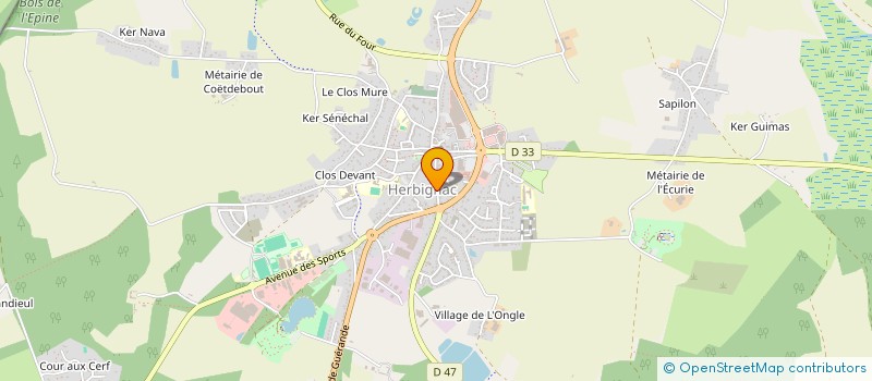 localisation de l'entreprise HAP à HERBIGNAC