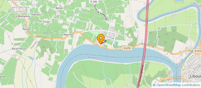 localisation de l'entreprise HAP à FRONSAC