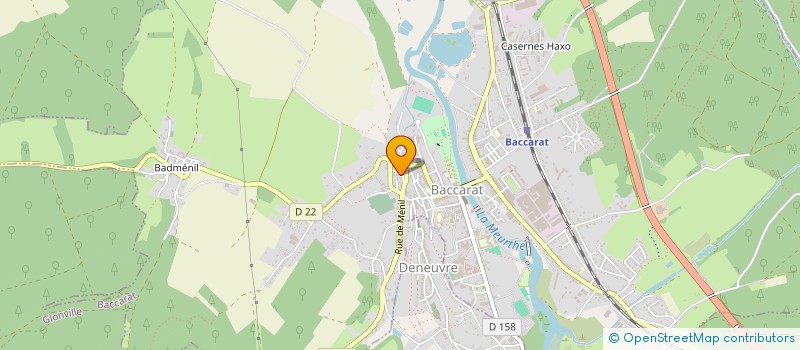 localisation de l'entreprise HAP INVESTISSEMENT  BACCARAT