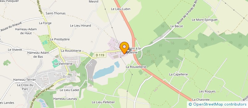 localisation de l'entreprise HAP'UP à BRIX