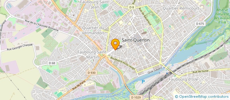 localisation de l'entreprise HAPAX LITTERATURE à SAINT-QUENTIN