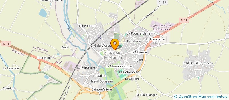 localisation de l'entreprise HAPILE  MAUZE-SUR-LE-MIGNON