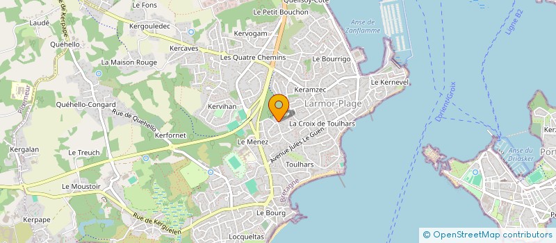 localisation de l'entreprise HAPINES à LARMOR-PLAGE