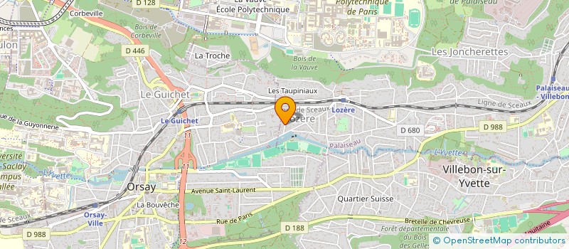 localisation de l'entreprise HAPLOCHROMIS  PALAISEAU
