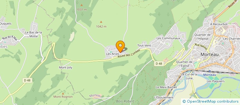 localisation de l'entreprise HAPLOPIA  MORTEAU