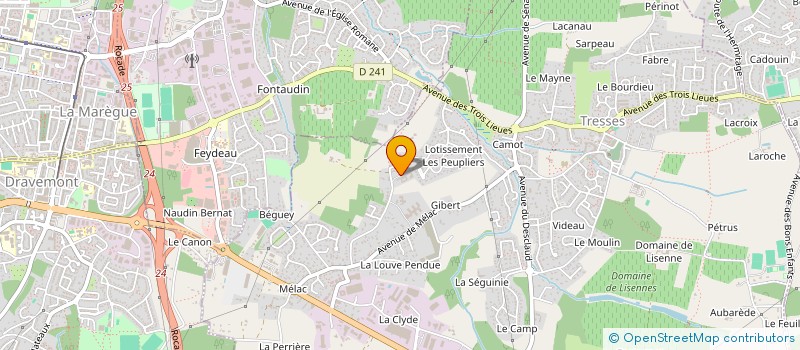 localisation de l'entreprise HAPOGYS à TRESSES