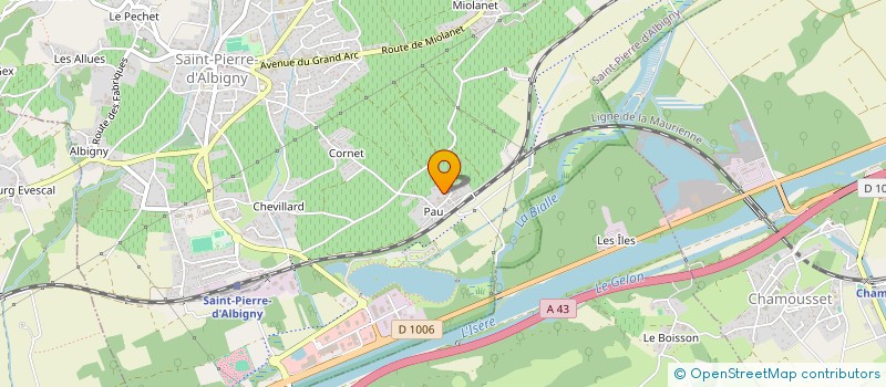 localisation de l'entreprise HAPPINESS73  SAINT-PIERRE-D'ALBIGNY