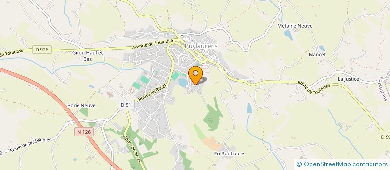 localisation de l'entreprise HAPPY AIDE à PUYLAURENS
