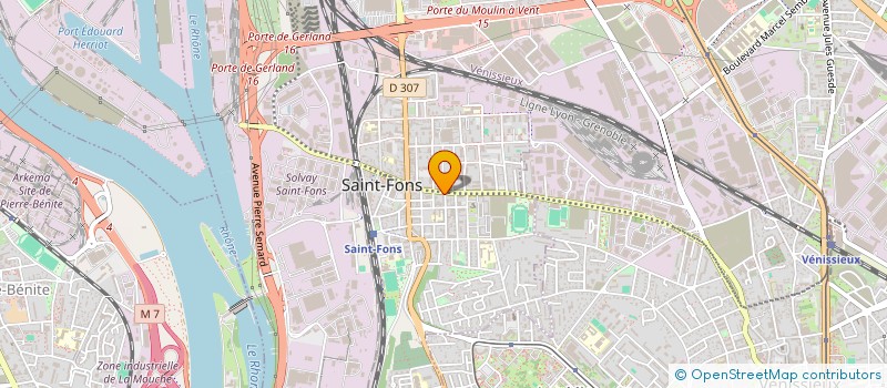 localisation de l'entreprise HAPPY'AIR à SAINT-FONS