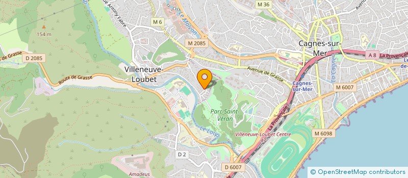 localisation de l'entreprise HAPPY BABY à VILLENEUVE-LOUBET