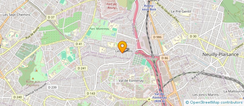 localisation de l'entreprise HAPPY BAT à MONTREUIL