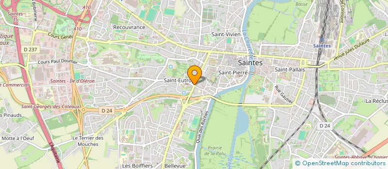 localisation de l'entreprise HAPPY BODY  SAINTES