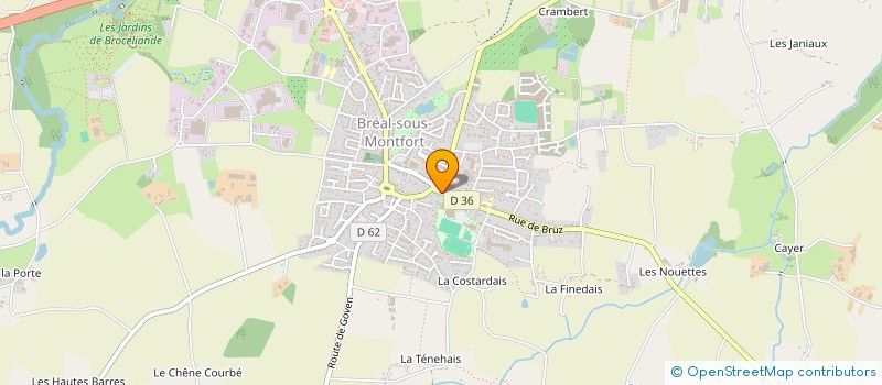 localisation de l'entreprise HAPPY'CIRCUS  BREAL-SOUS-MONTFORT