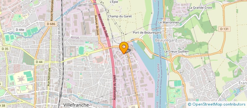 localisation de l'entreprise HAPPY CITY  VILLEFRANCHE-SUR-SAONE