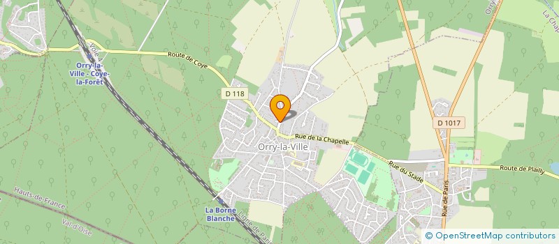 localisation de l'entreprise HAPPY'COIFFURE  ORRY-LA-VILLE