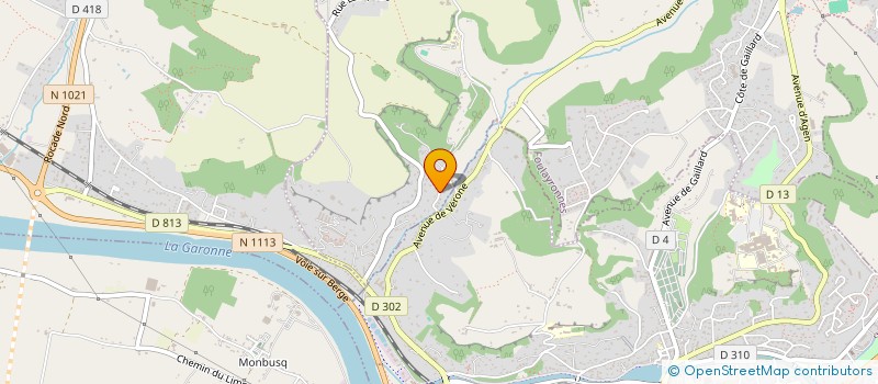 localisation de l'entreprise HAPPY CREATION 47.  FOULAYRONNES