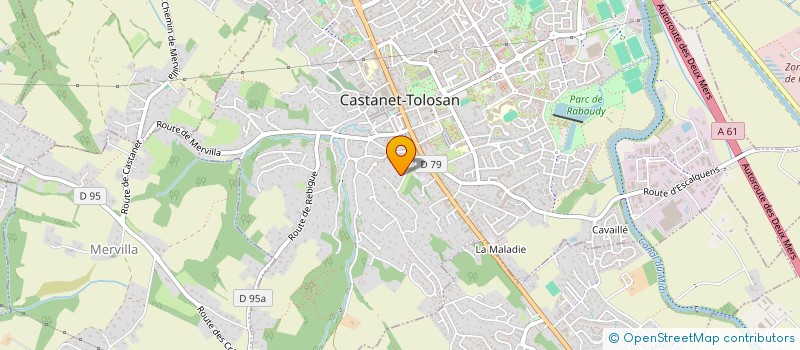 localisation de l'entreprise HAPPY CRYO à CASTANET-TOLOSAN