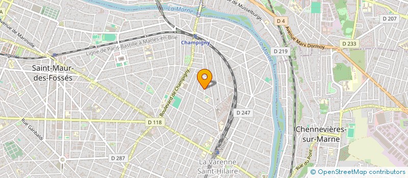 localisation de l'entreprise HAPPY DANCE 94  SAINT-MAUR-DES-FOSSES