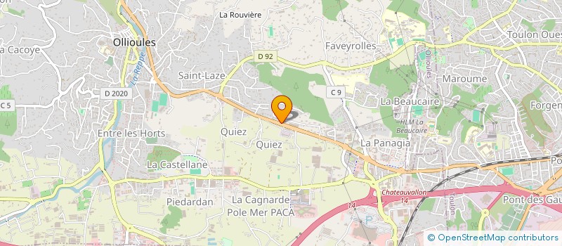 localisation de l'entreprise HAPPY DAYS  OLLIOULES