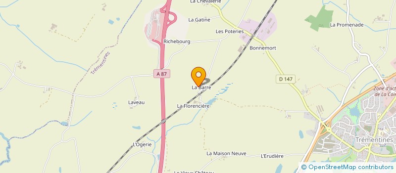 localisation de l'entreprise HAPPY DAYS  TREMENTINES