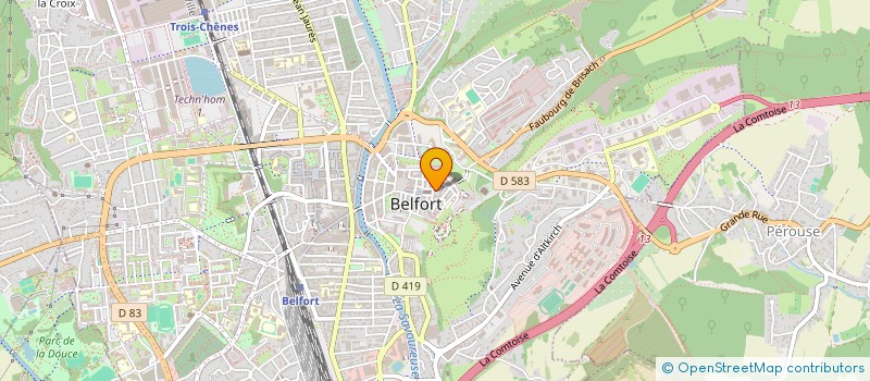 localisation de l'entreprise HAPPY DOG  BELFORT