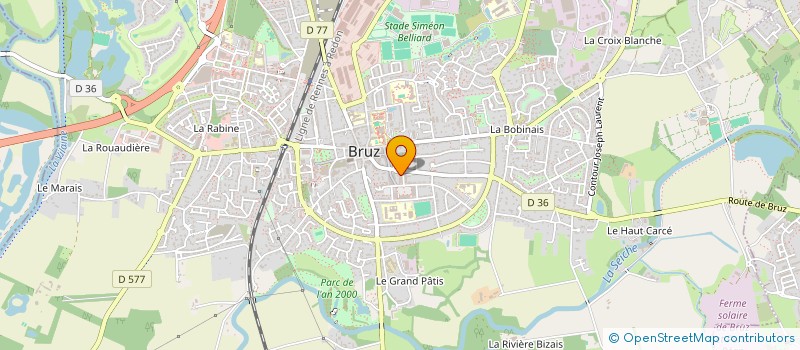 localisation de l'entreprise HAPPY DOG BRUZ à BRUZ