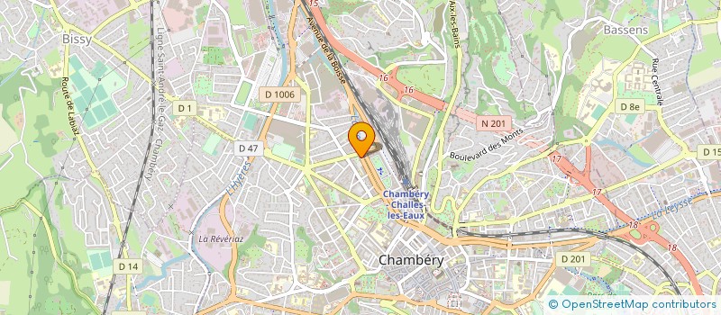 localisation de l'entreprise HAPPY DRESSING à CHAMBERY