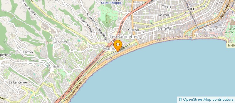 localisation de l'entreprise HAPPY DRIVE COTE D'AZUR à NICE